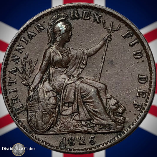 Great Britain 1826 Farthing 1/4d GB3325