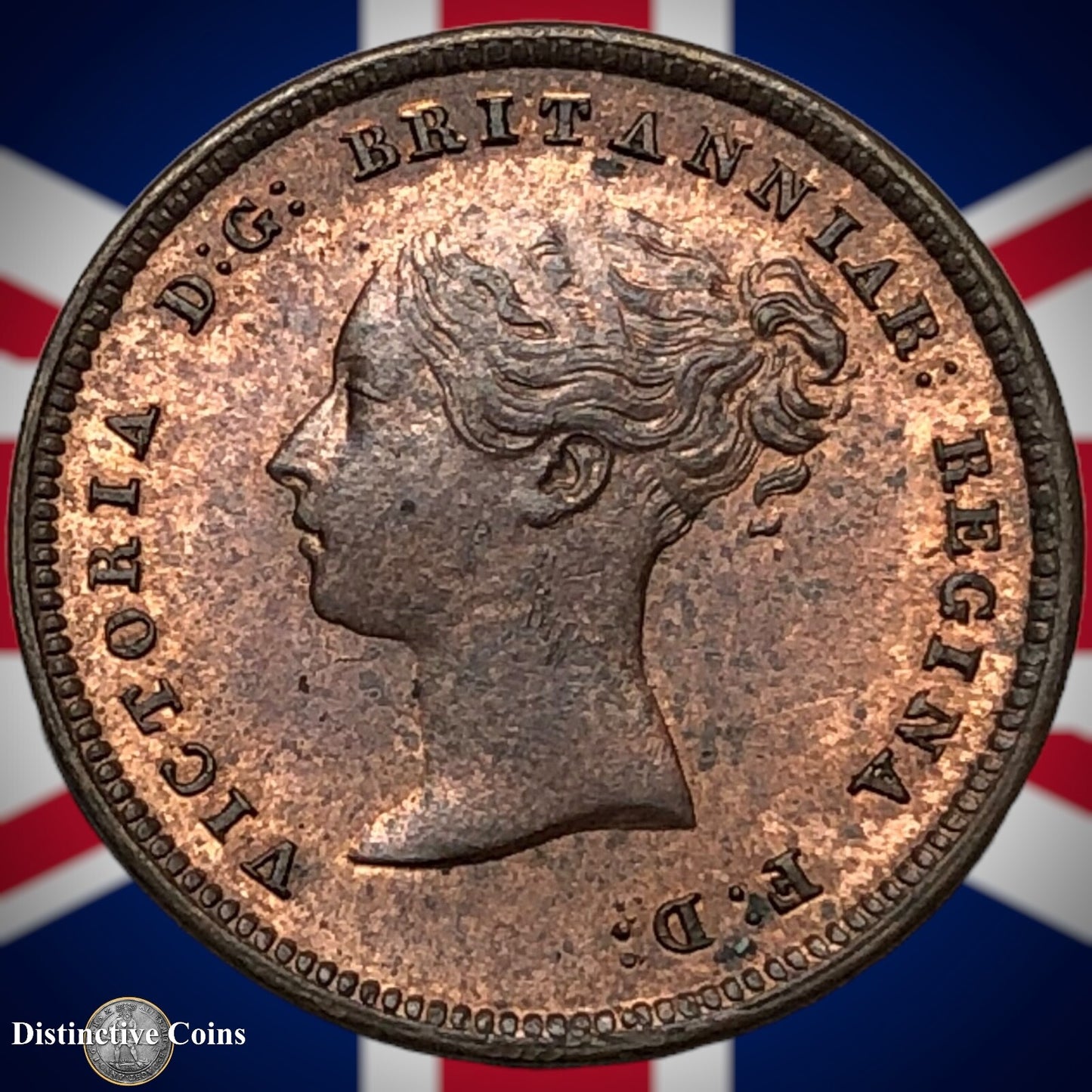 Great Britain 1843 Half Farthing 1/2 Penny GB3076