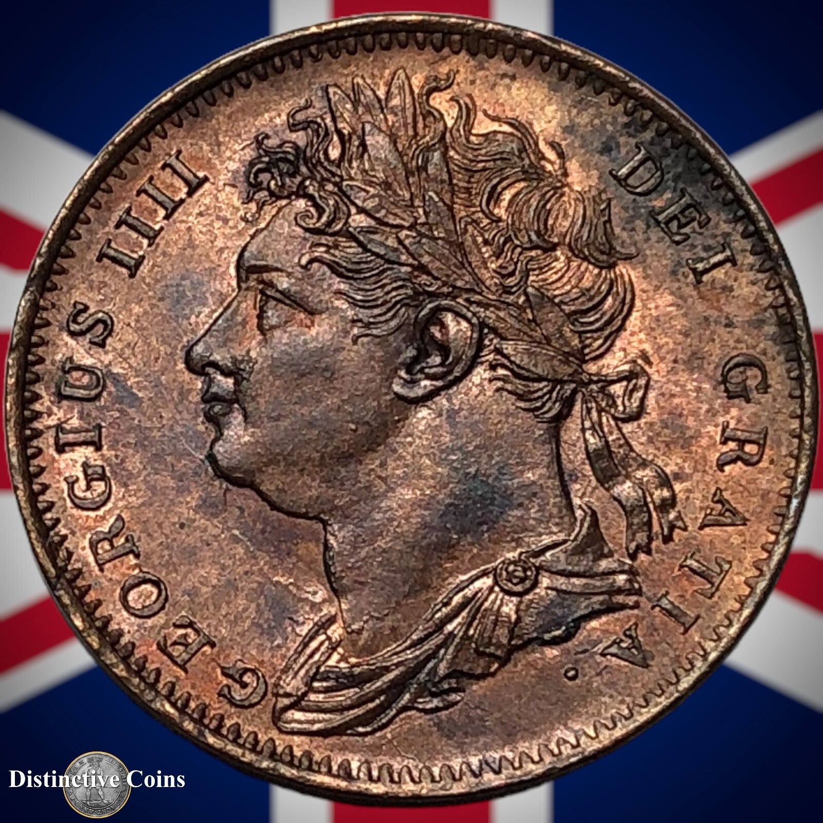 Great Britain 1825 Farthing 1/4d GB3304