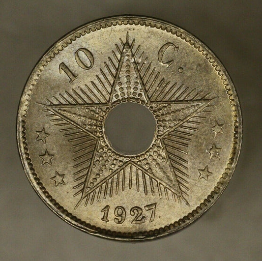 Belgian Congo 1927 10 Centimes BU