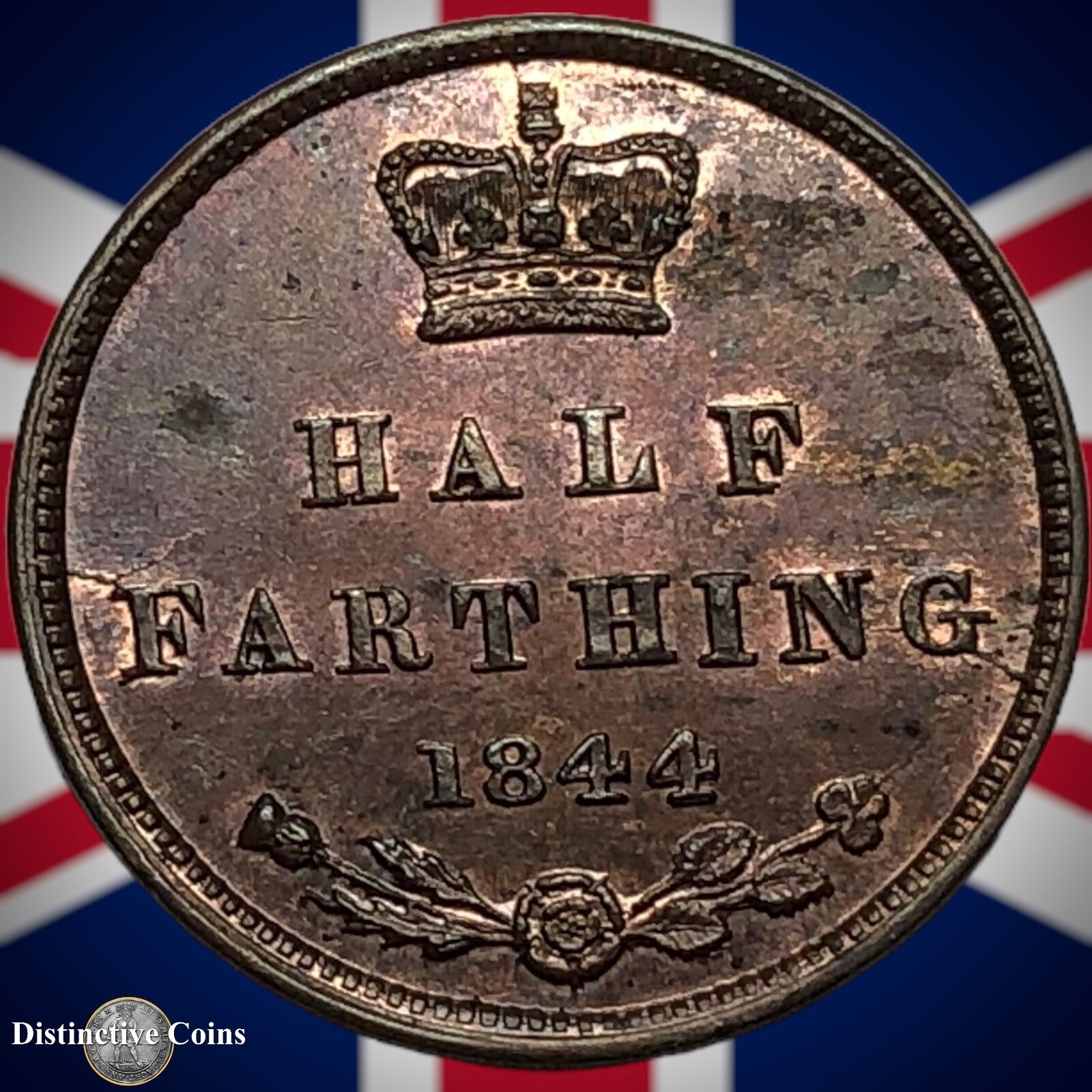 Great Britain 1844 Half Farthing 1/2 Penny GB3122