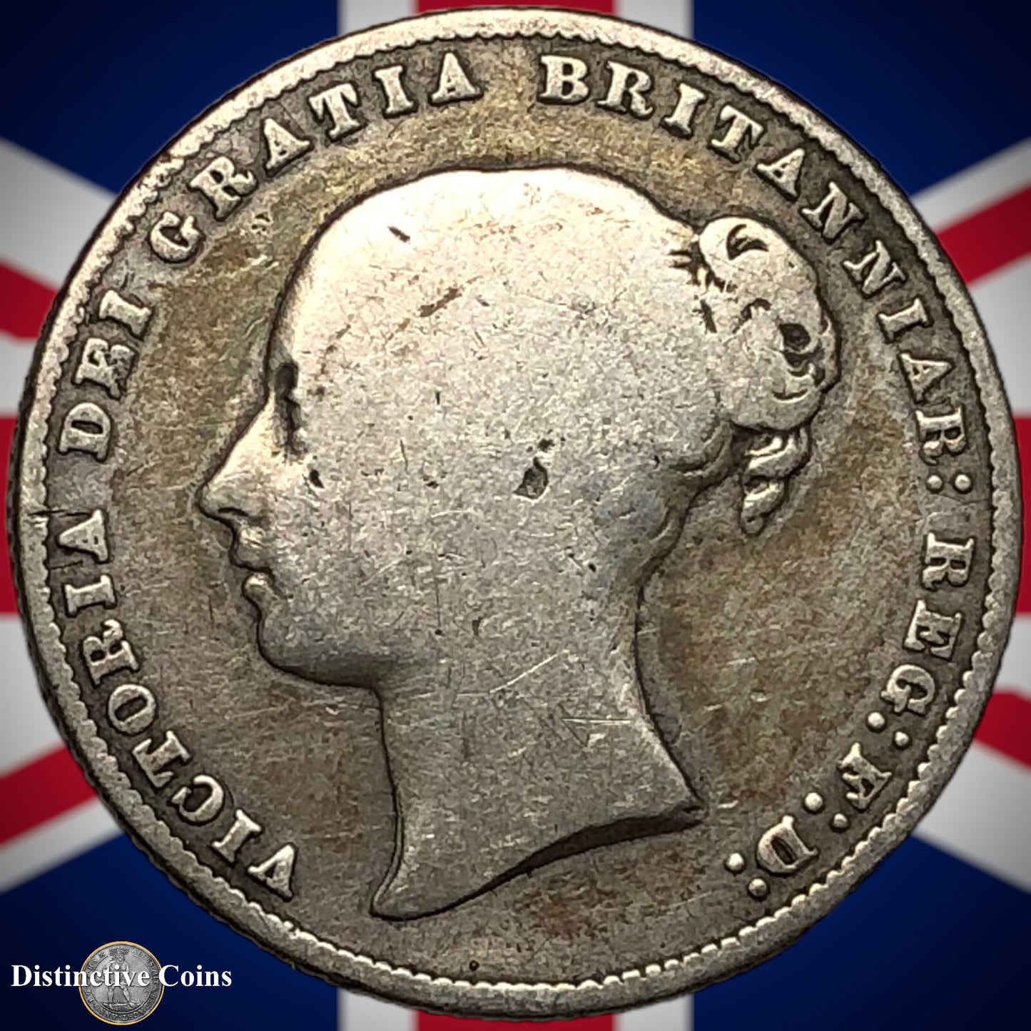 Great Britain 1860 British One Shilling GB0253