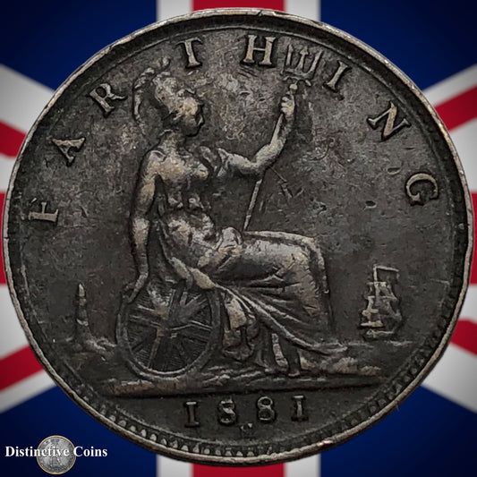 Great Britain 1881 H Farthing 1/4d GB3895