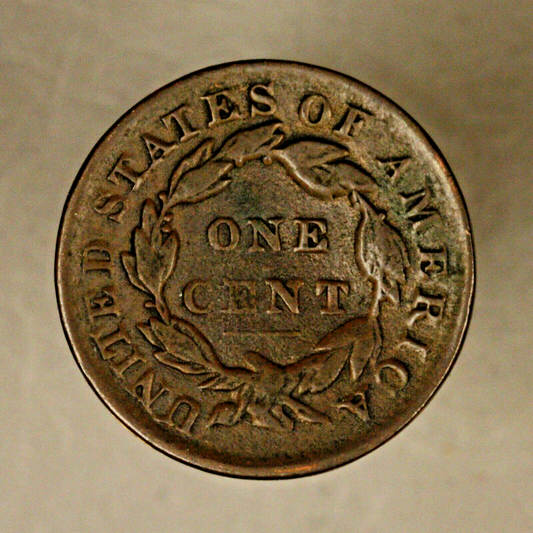 1833 Large Cent Bent