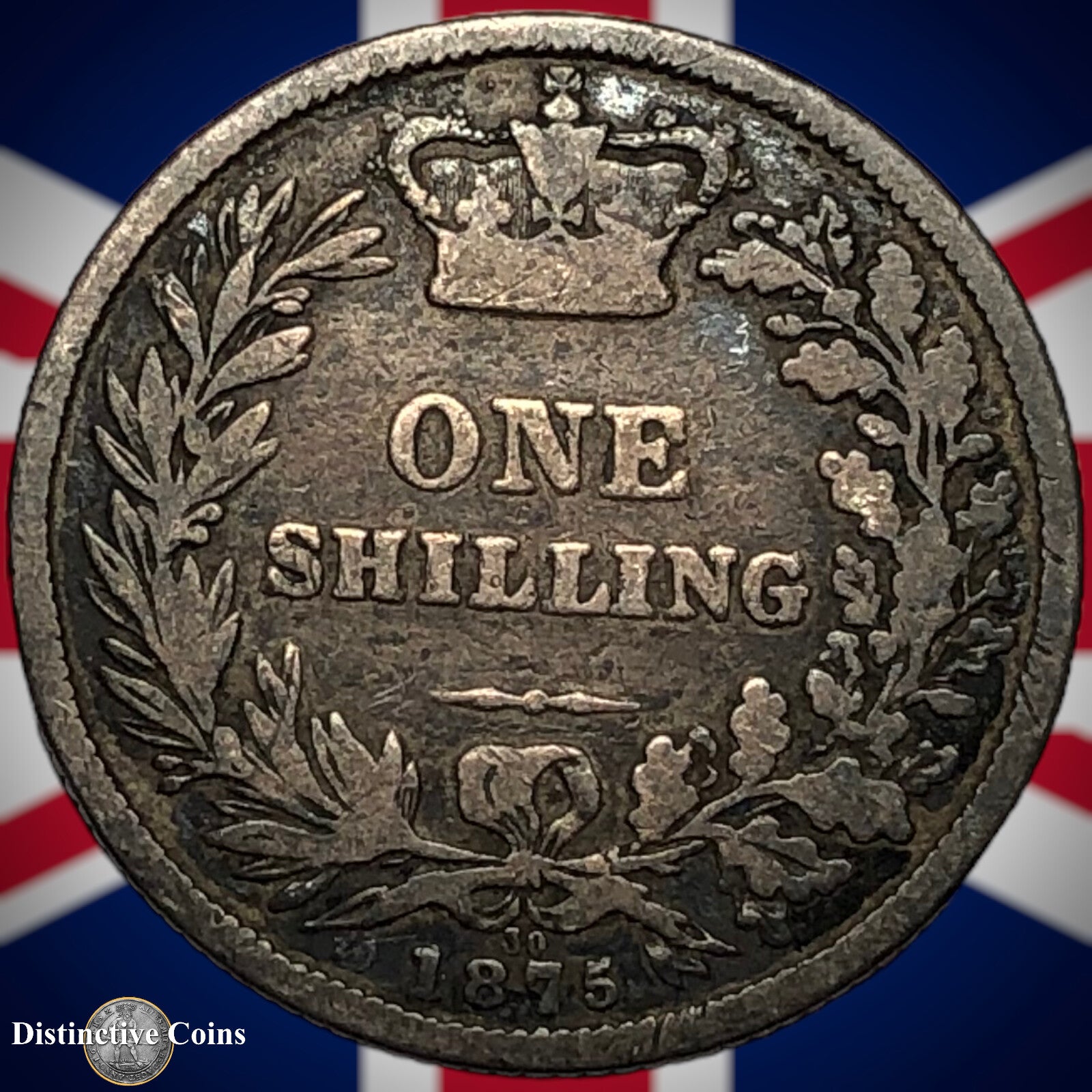 Great Britain 1875 British One Shilling GB0358