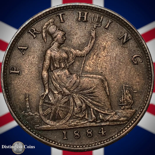 Great Britain 1884 Farthing 1/4d GB4084