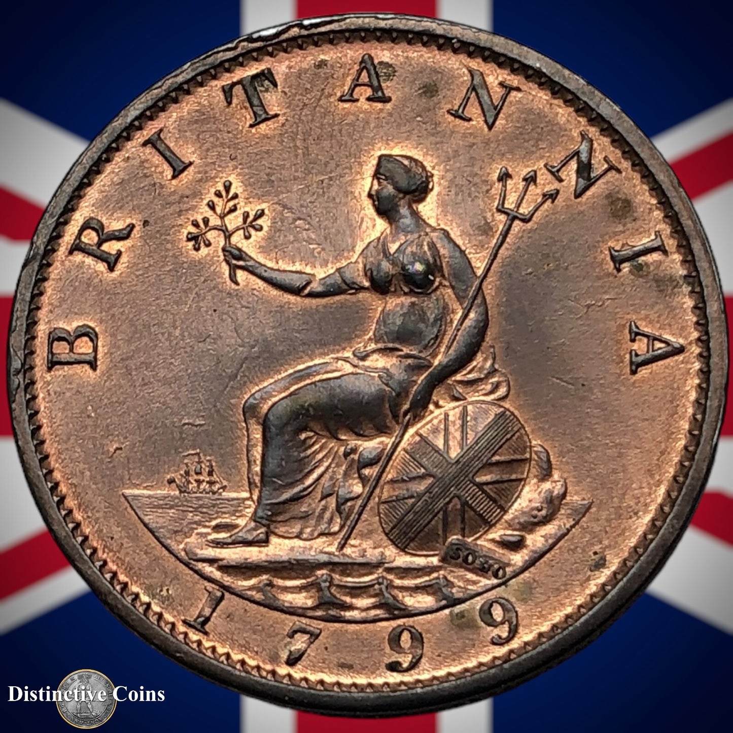 Great Britain 1799 Half Penny 1/2d GB5143