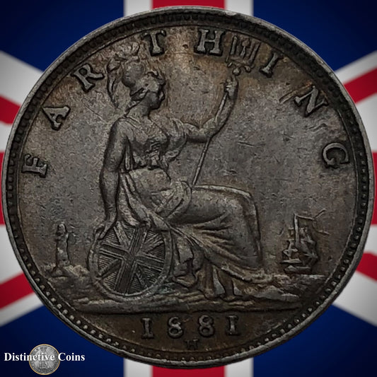 Great Britain 1881 H Farthing 1/4d GB3956