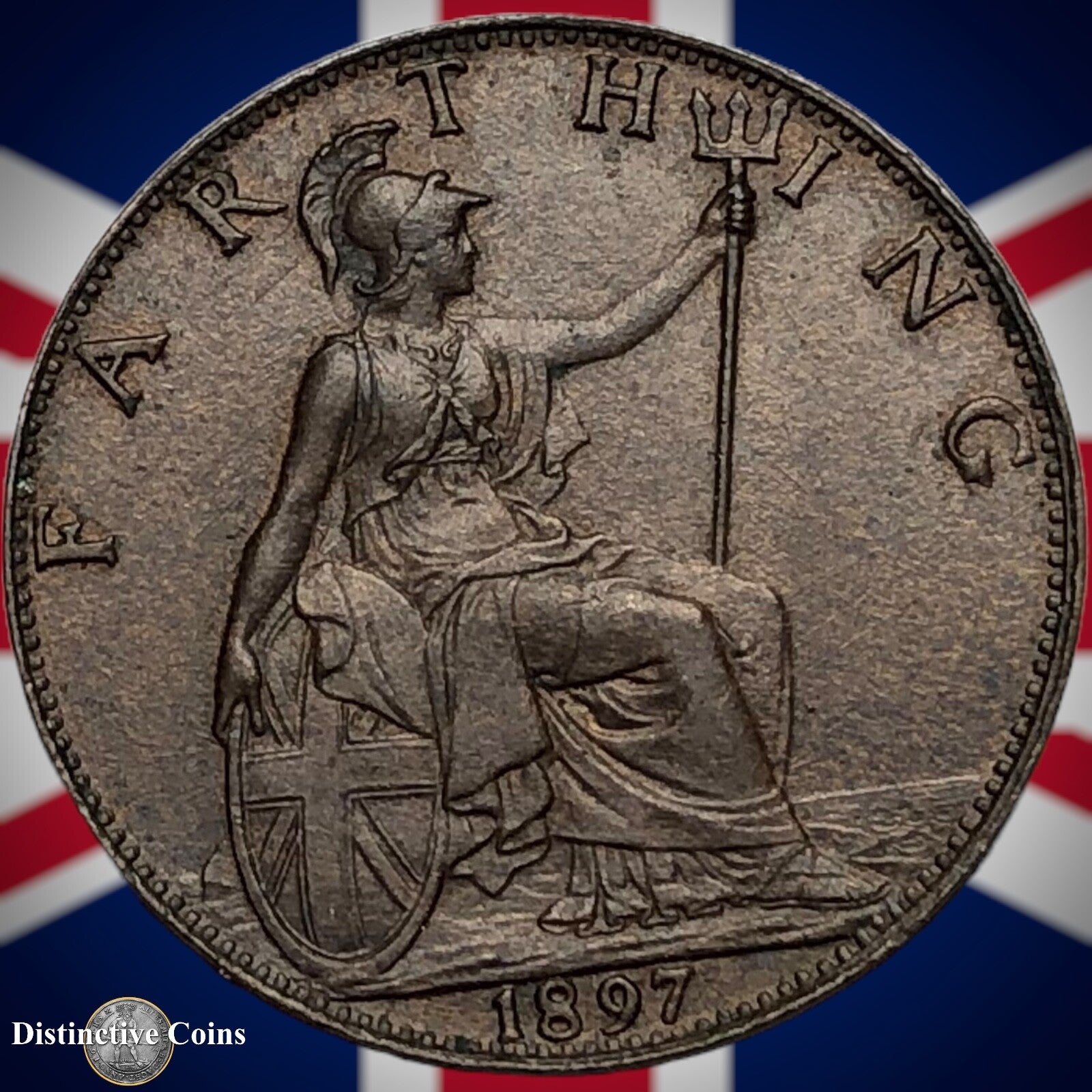 Great Britain 1897 Farthing 1/4d GB4454