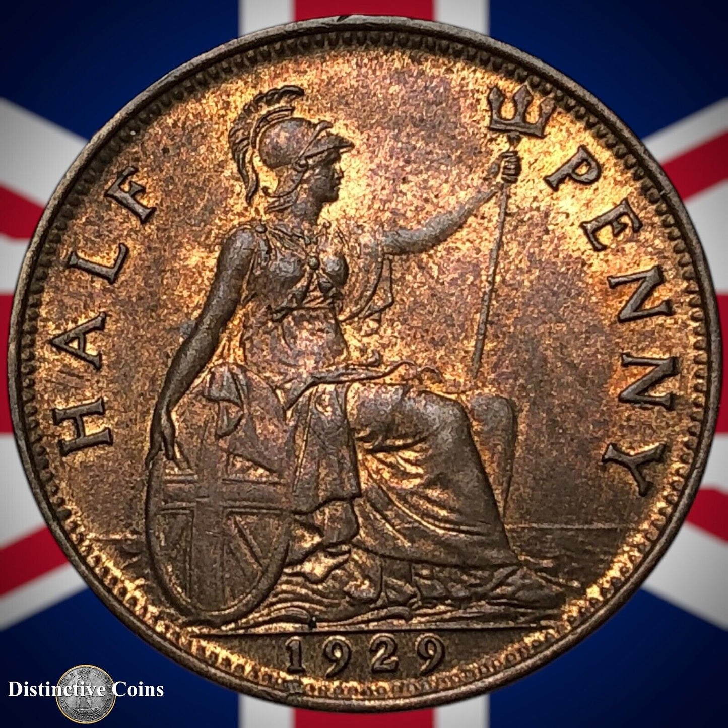 Great Britain 1929 Half Penny 1/2d GB5957