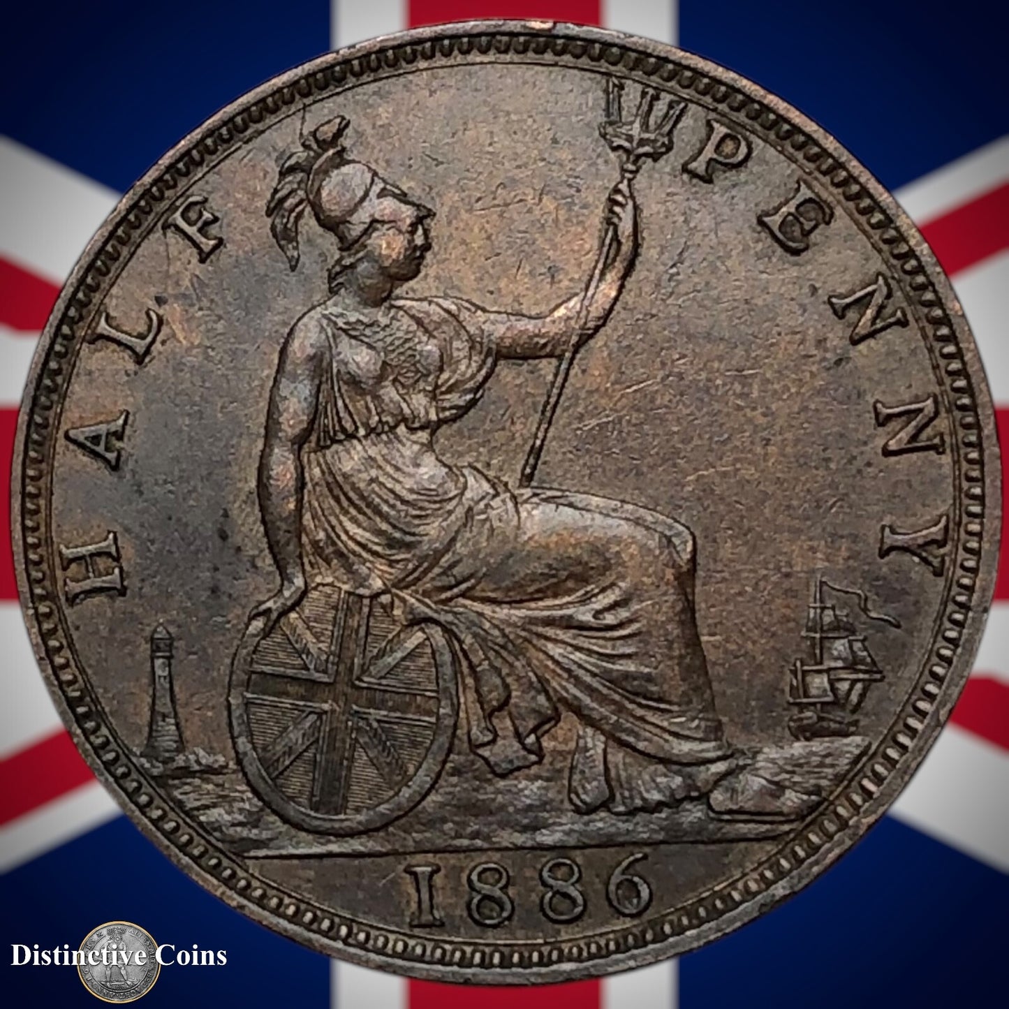 Great Britain 1886 Half Penny 1/2d GB5592