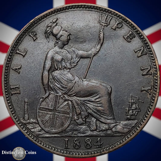 Great Britain 1884 Half Penny 1/2d GB5563