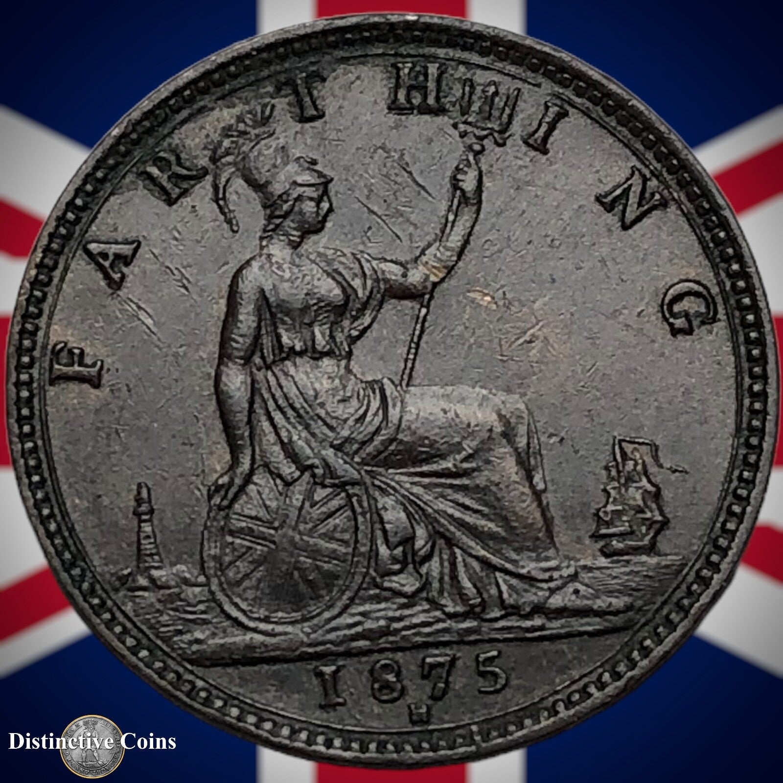 Great Britain 1875 H Farthing 1/4d GB3772