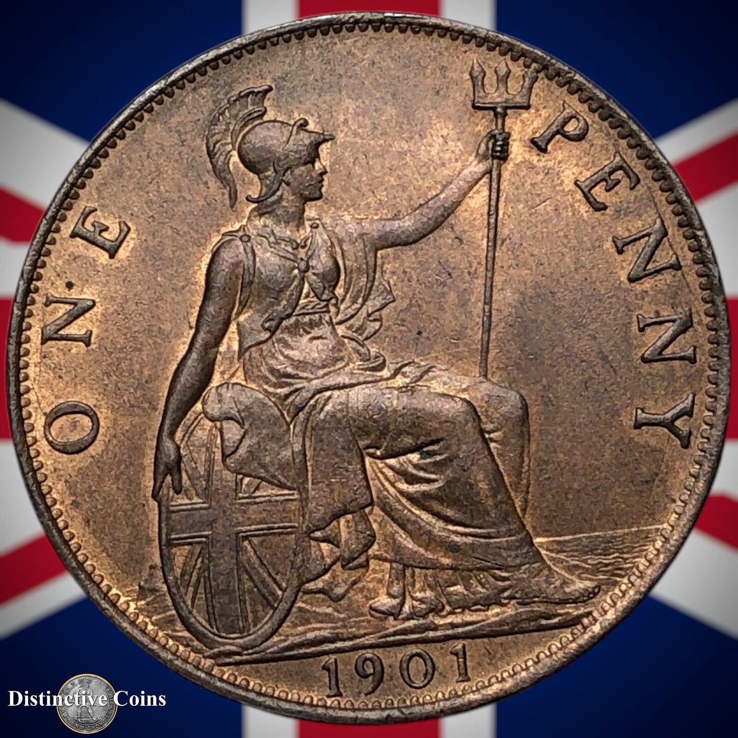 Great Britain 1901 Penny 1d GB6645