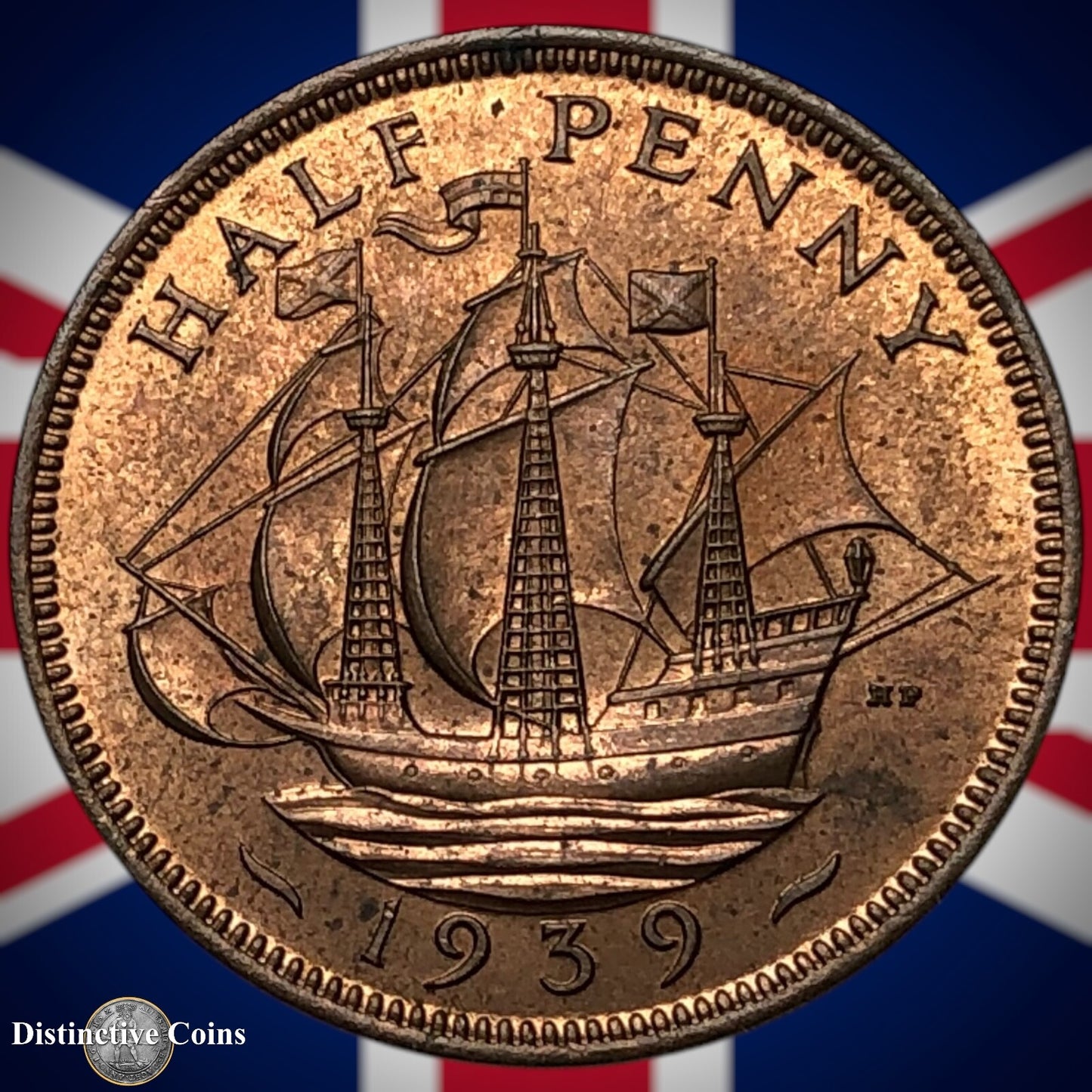 Great Britain 1939 Half Penny 1/2d GB6018