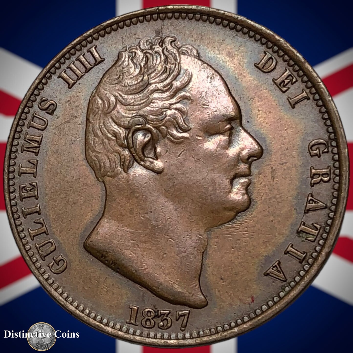 Great Britain 1837 Half Penny 1/2d GB5229