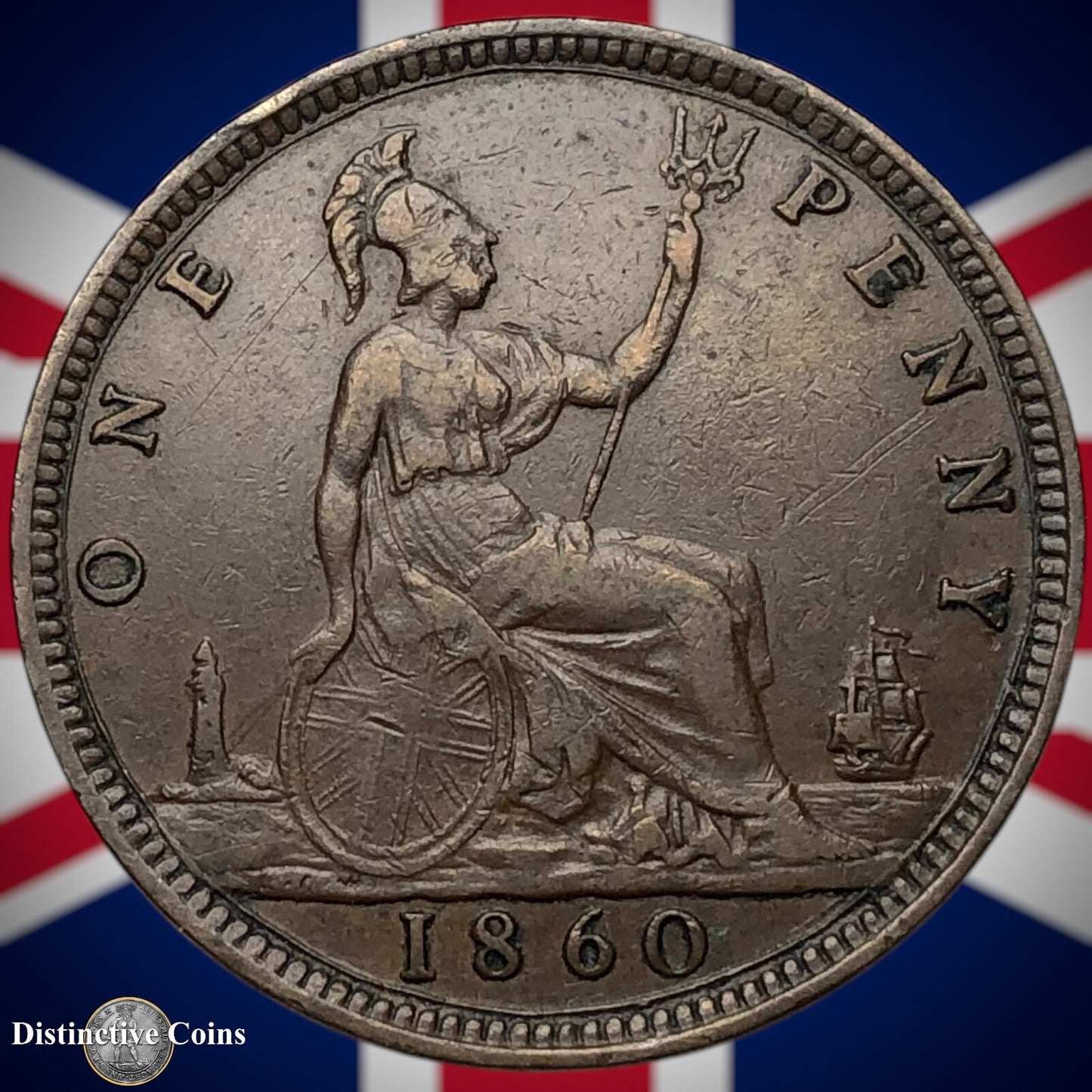 Great Britain 1860 Penny 1d GB6169