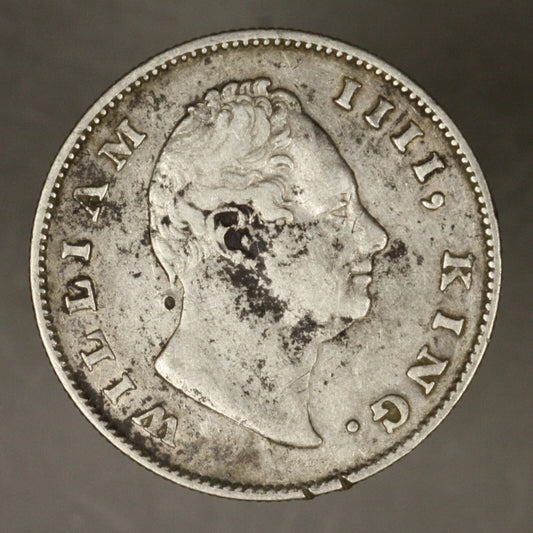 India British 1835 Rupee ugly VF