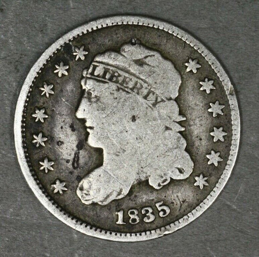 US 1835 Bust Half Dime   A3133