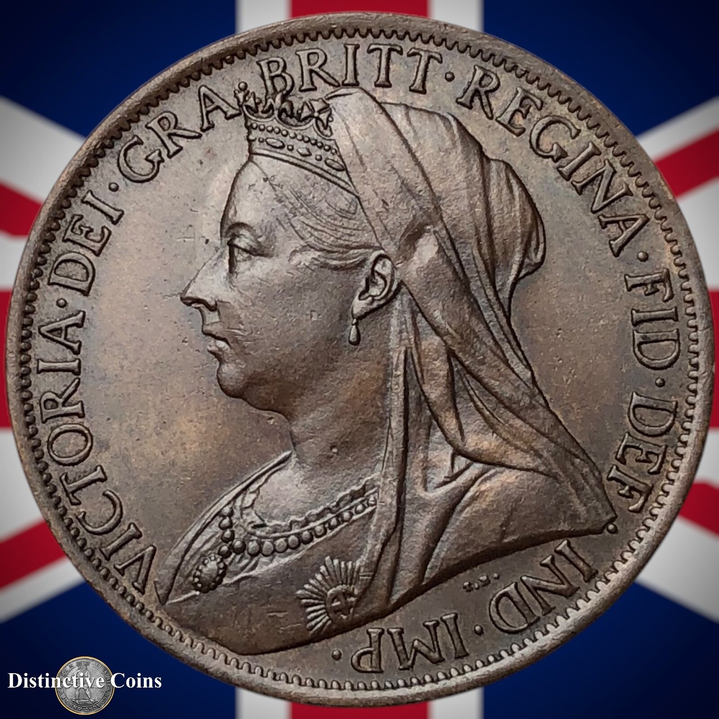 Great Britain 1901 Penny 1d GB6650