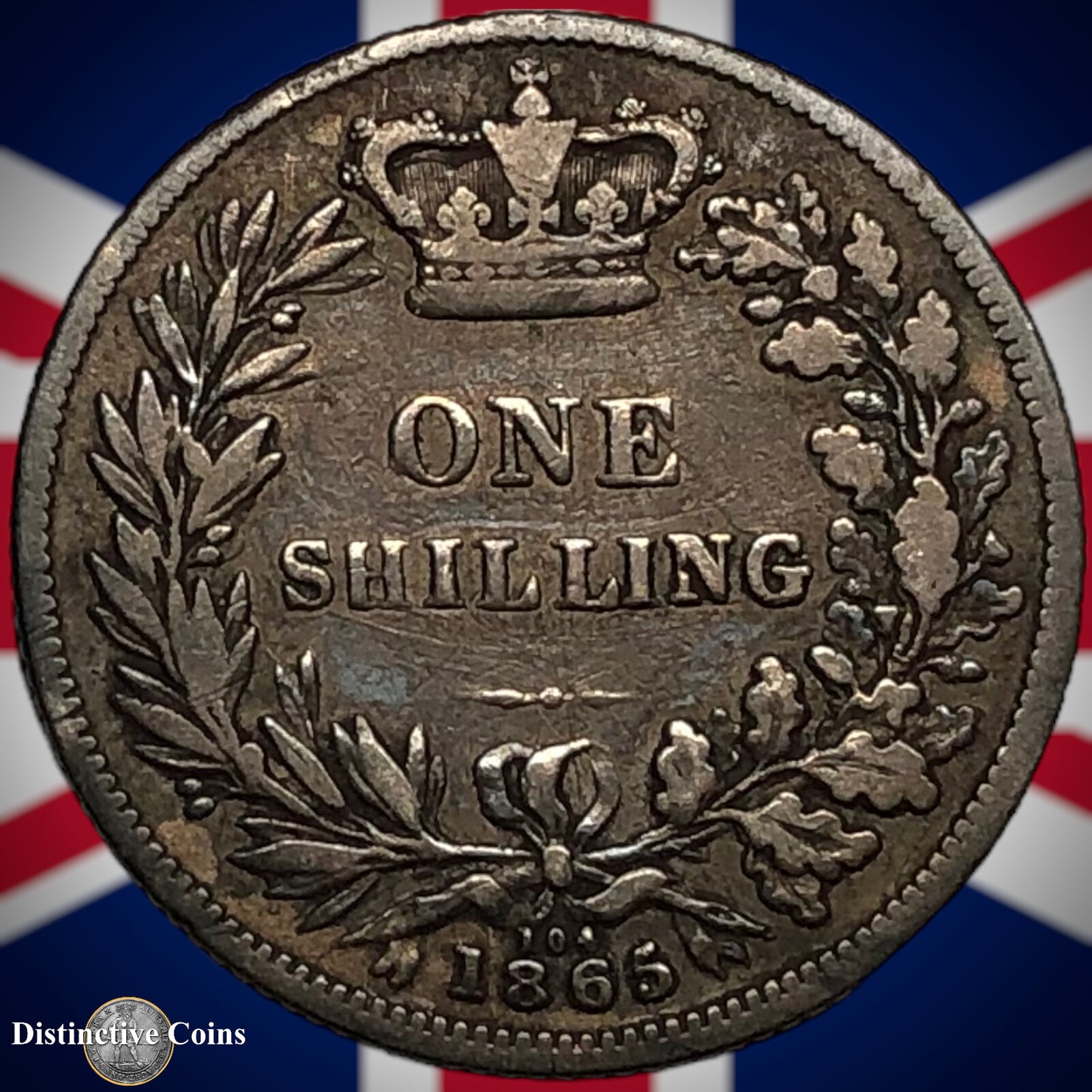 Great Britain 1865 British One Shilling GB0279