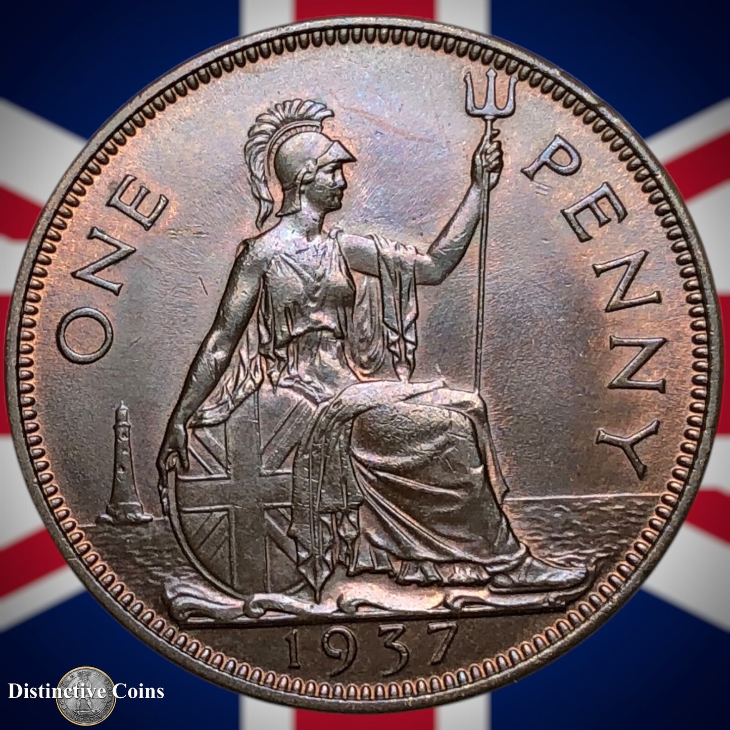 Great Britain 1937 Penny 1d GB7208