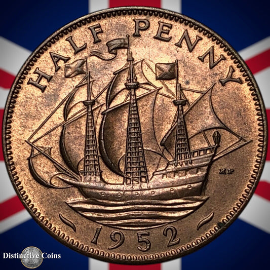 Great Britain 1952 Half Penny 1/2d GB6092