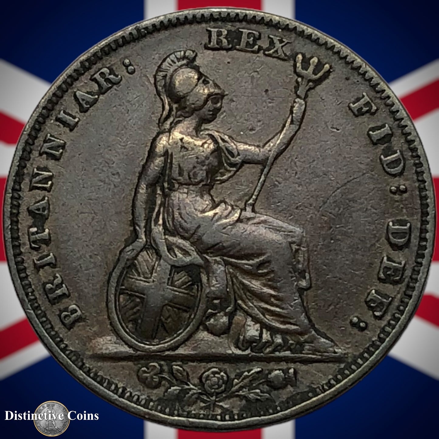 Great Britain 1834 Farthing 1/4d GB3369