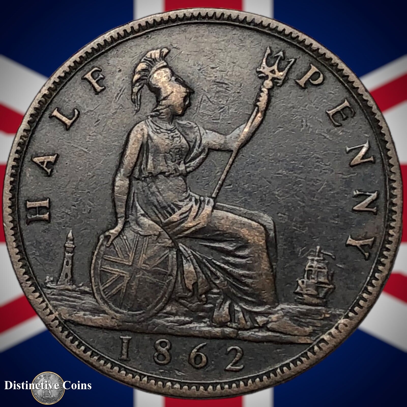 Great Britain 1862 Half Penny 1/2d GB5422