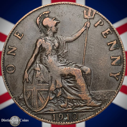 Great Britain 1910 Penny 1d GB6724