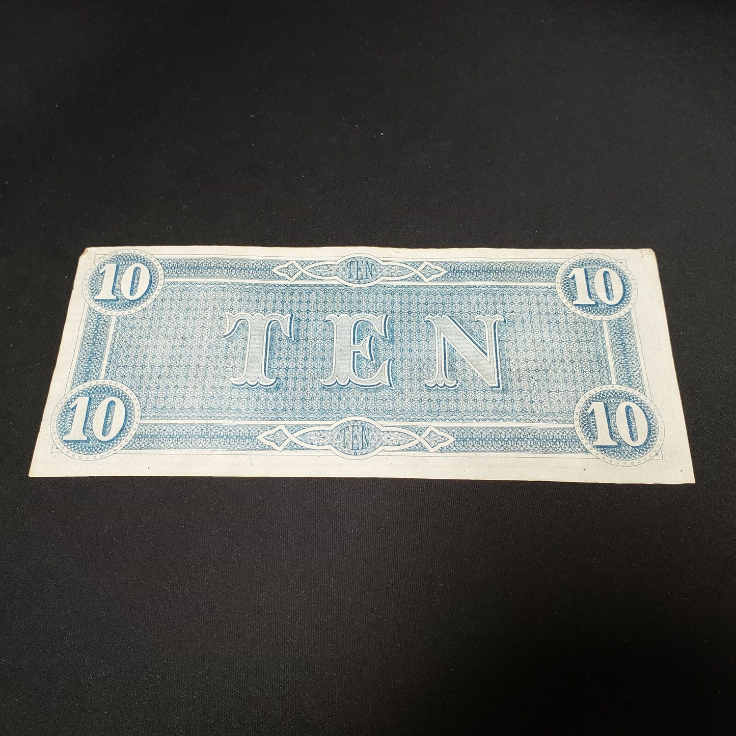 Confederate States of America  Richmond 1864 $10 T-68 F over A variety