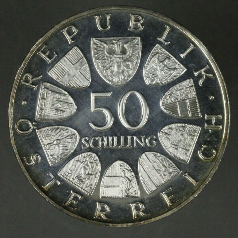 Austria 1966 Proof Set 9 Coins Scarce    B194