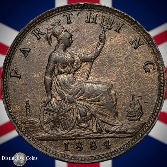Great Britain 1884 Farthing 1/4d GB4124