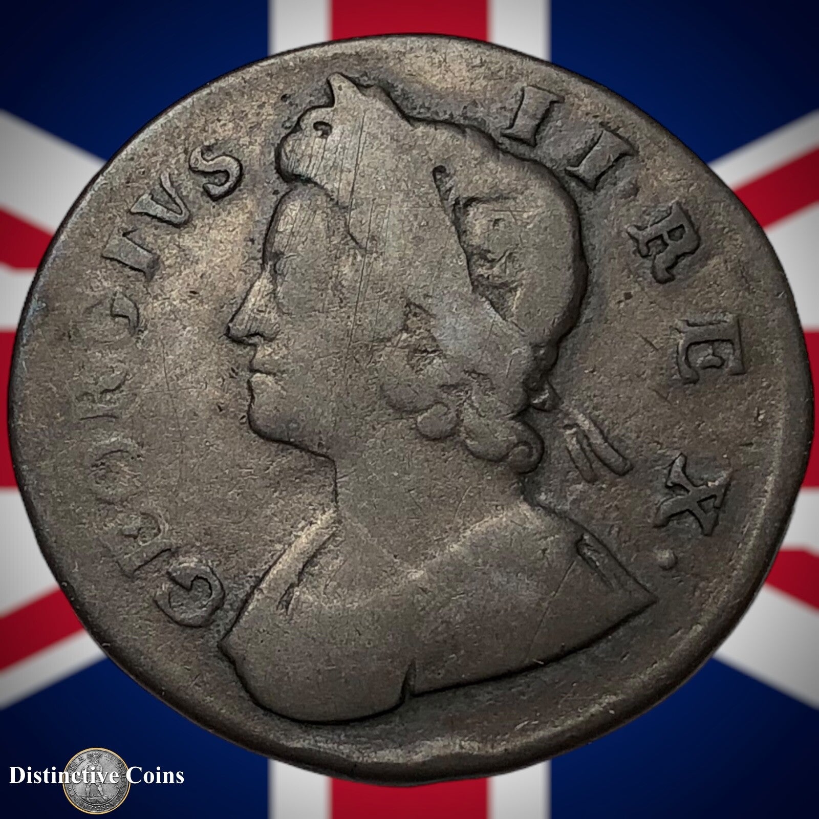 Great Britain 1735 Half Penny 1/2d GB5054