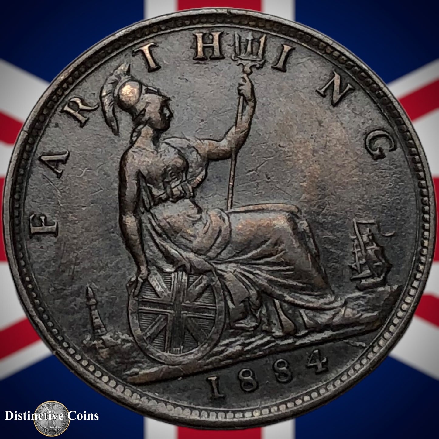 Great Britain 1884 Farthing 1/4d GB4079