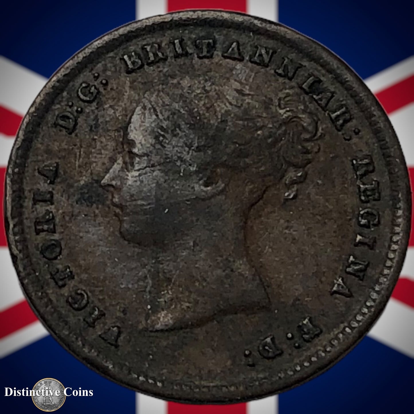 Great Britain 1843 Half Farthing 1/2 Penny GB3059