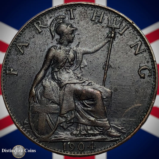 Great Britain 1904 Farthing 1/4d GB4550