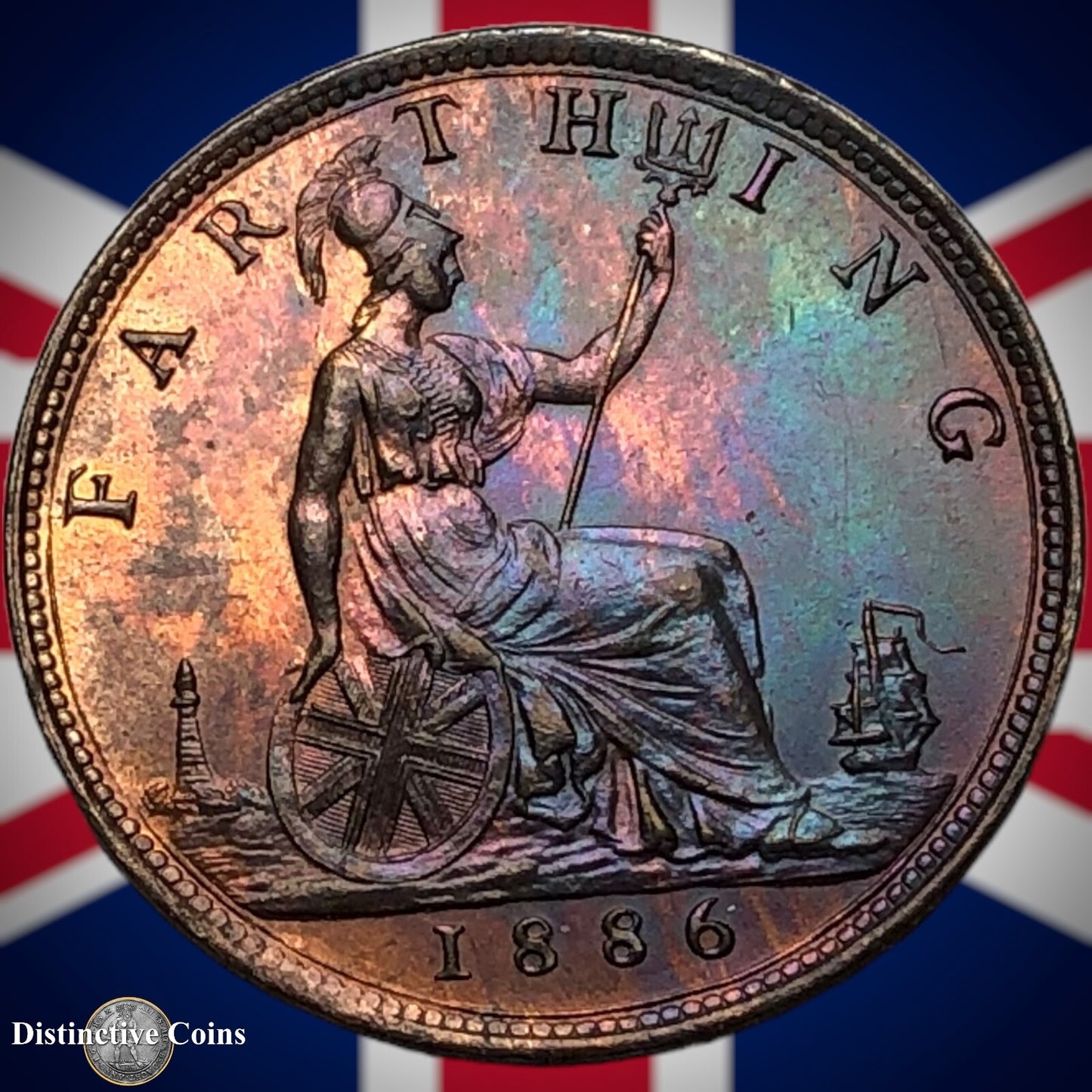 Great Britain 1886 Farthing 1/4d GB4227