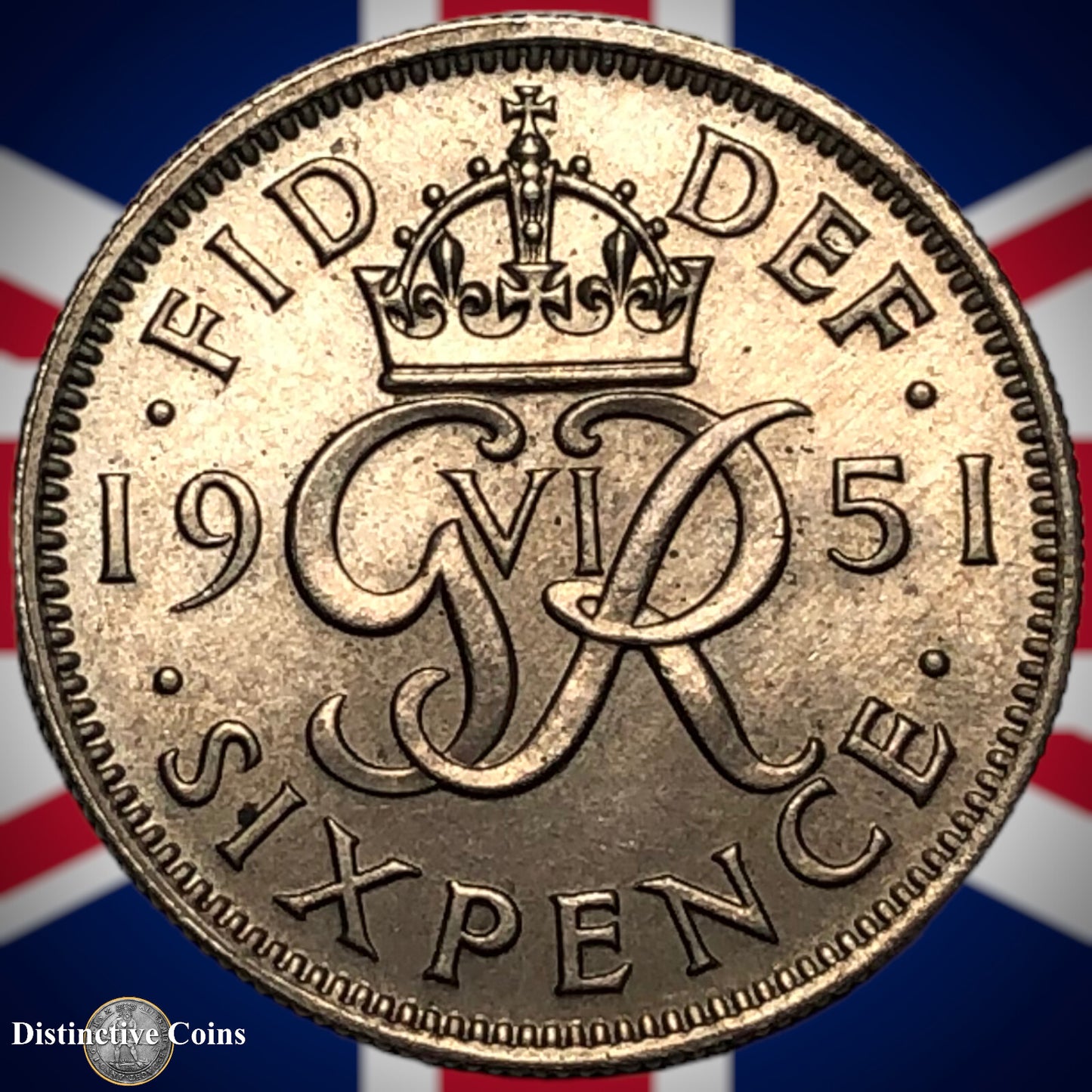 Great Britain 1951 Six Pence GB1777