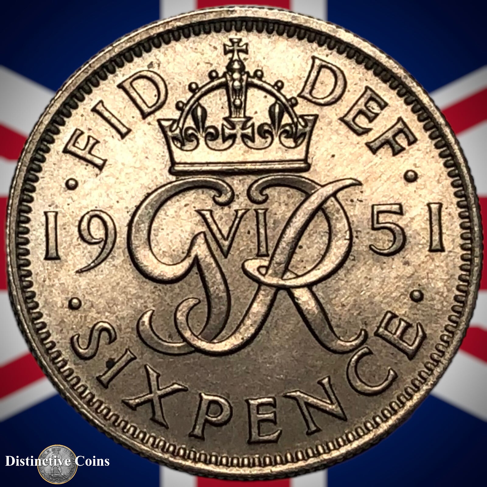 Great Britain 1951 Six Pence GB1777