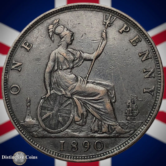 Great Britain 1890 Penny 1d GB6514