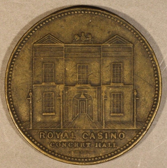 Royal Casino Concert Hall, Lancashire England Brass Token