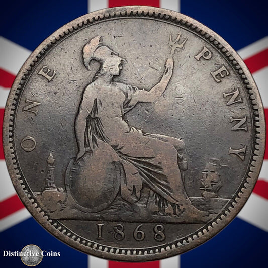 Great Britain 1868 Penny 1d GB6298
