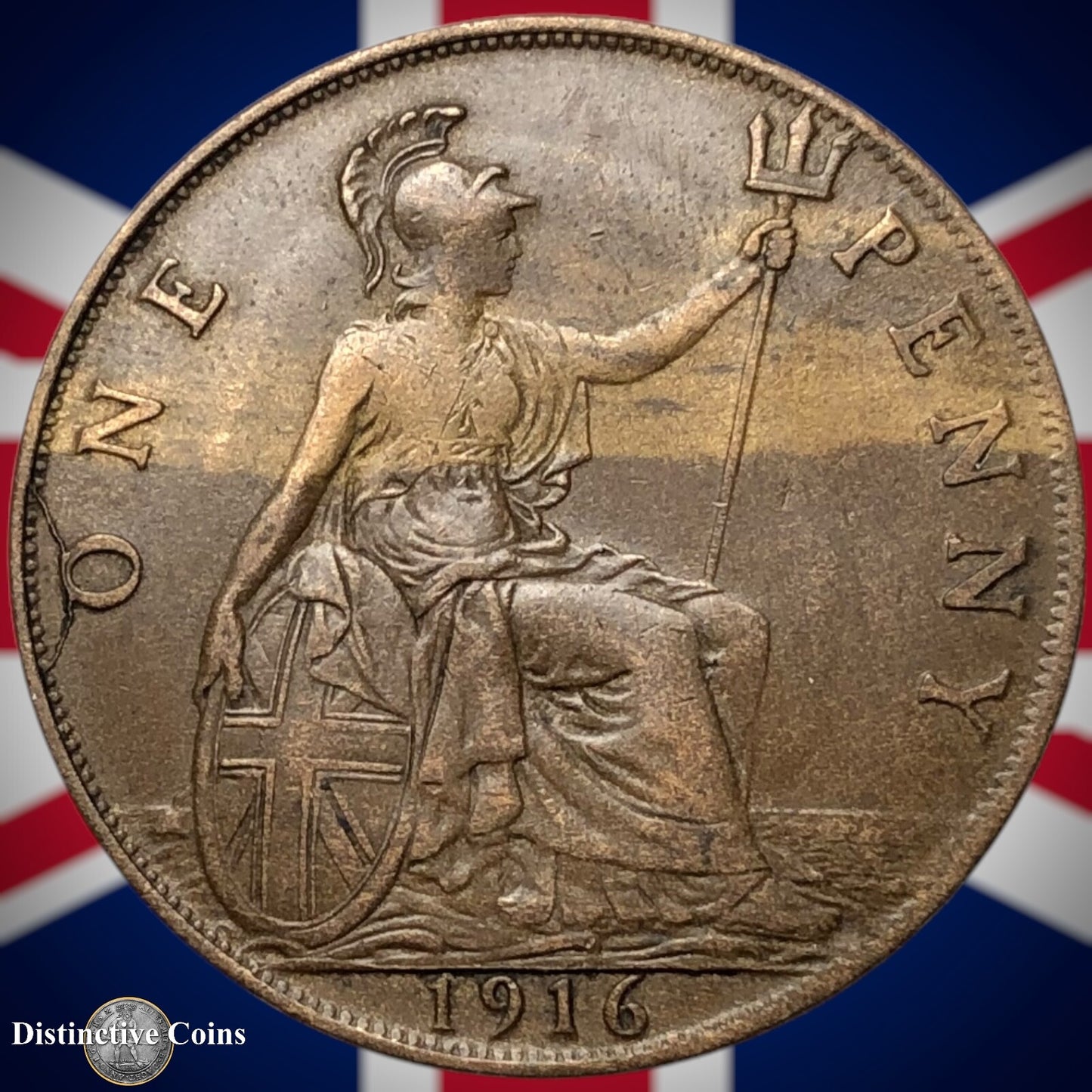 Great Britain 1916 Penny 1d GB6824