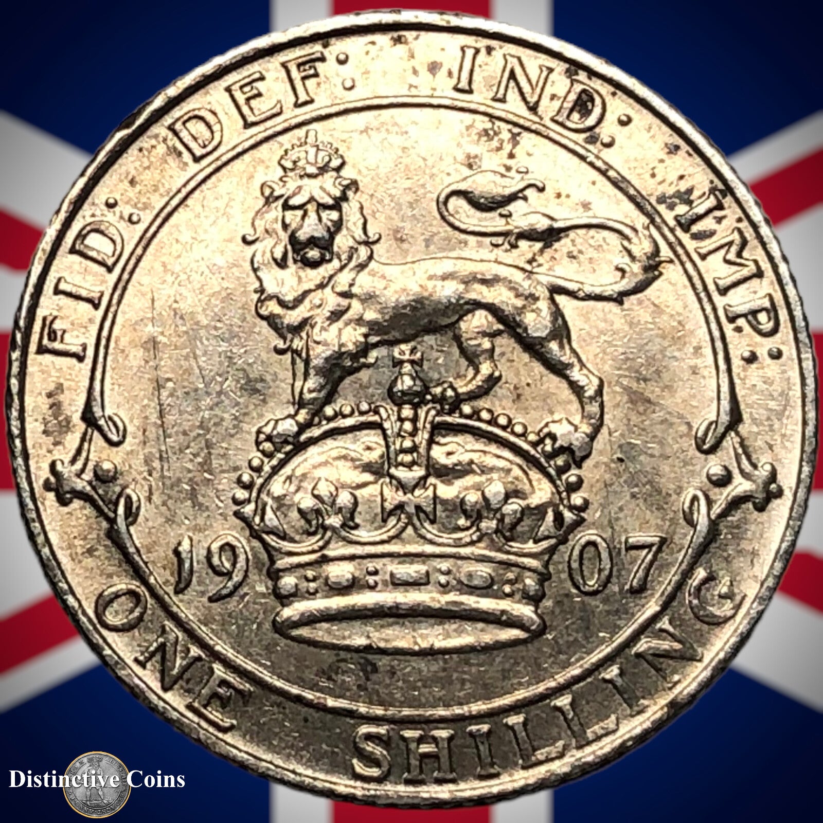 Great Britain 1907 British One Shilling GB0849