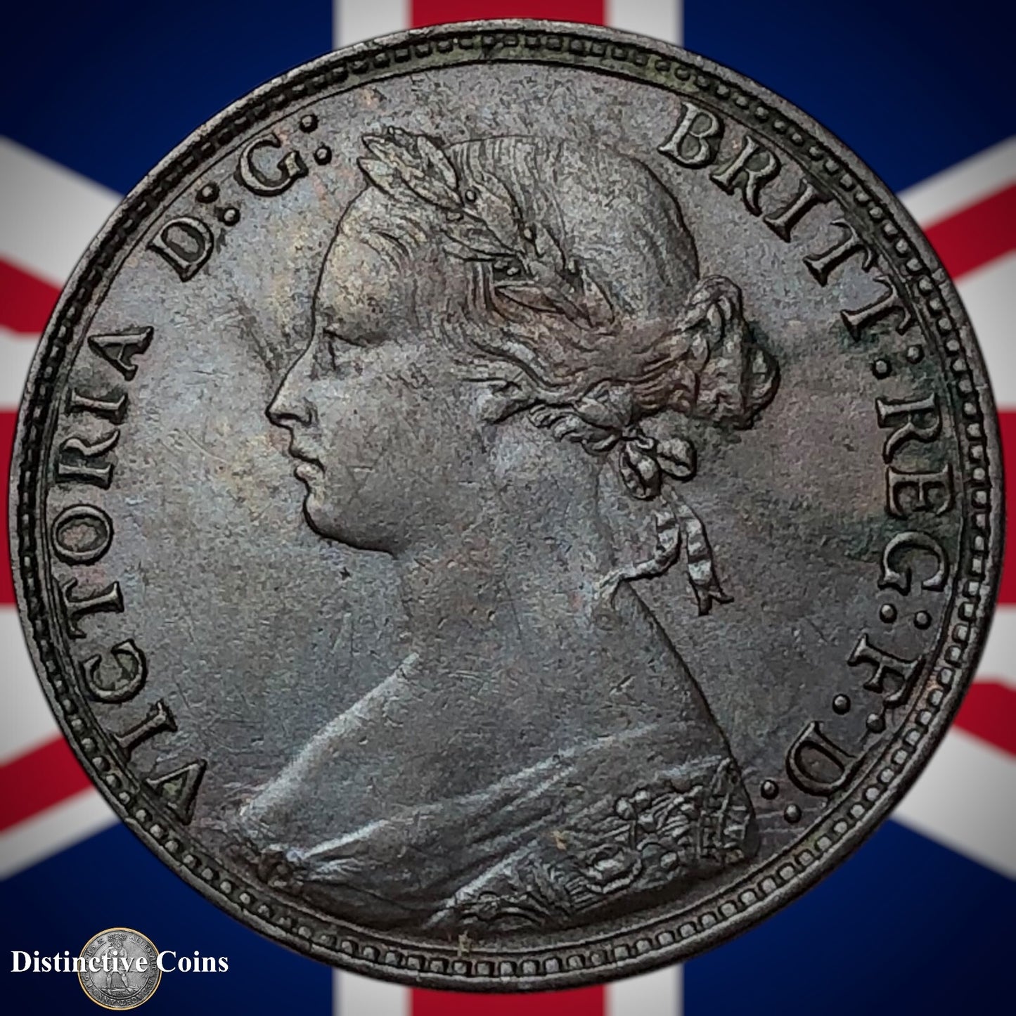 Great Britain 1875 Half Penny 1/2d GB5521