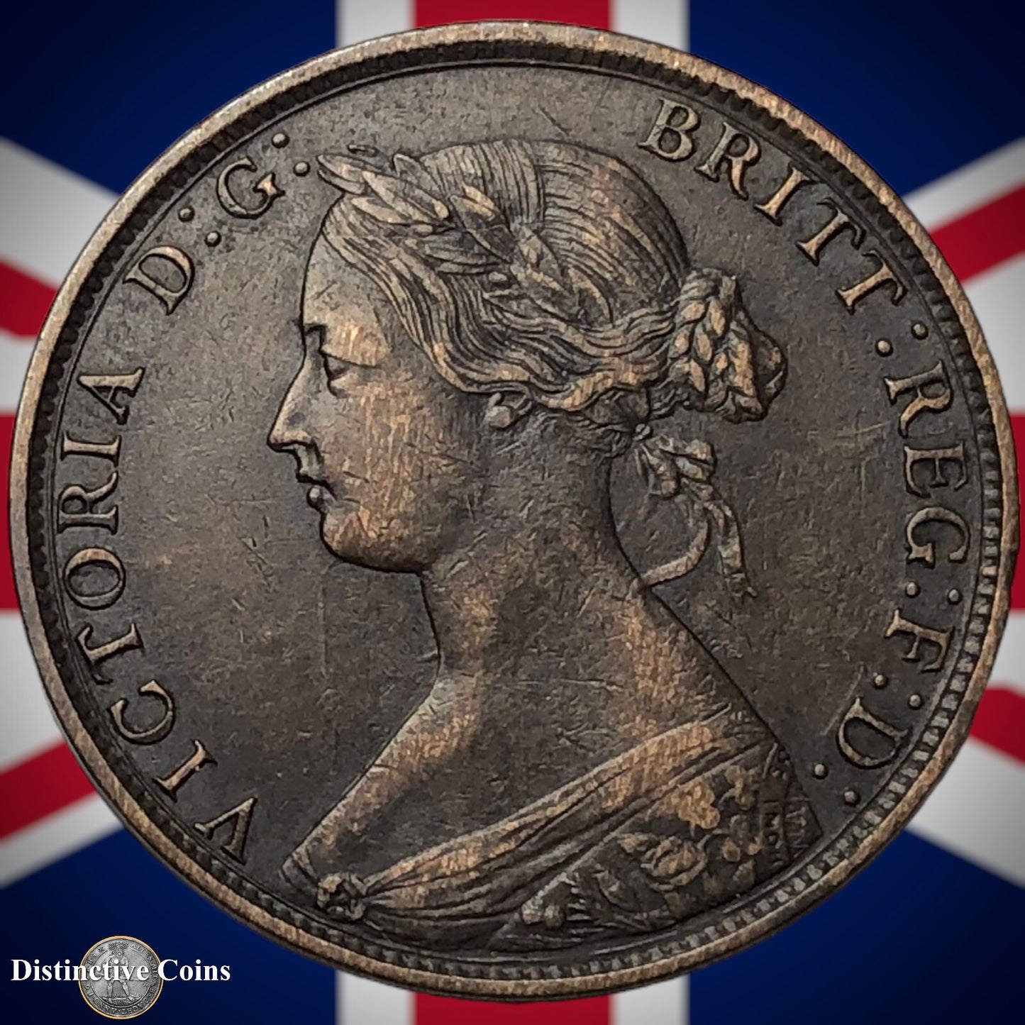 Great Britain 1861 Half Penny 1/2d GB5371