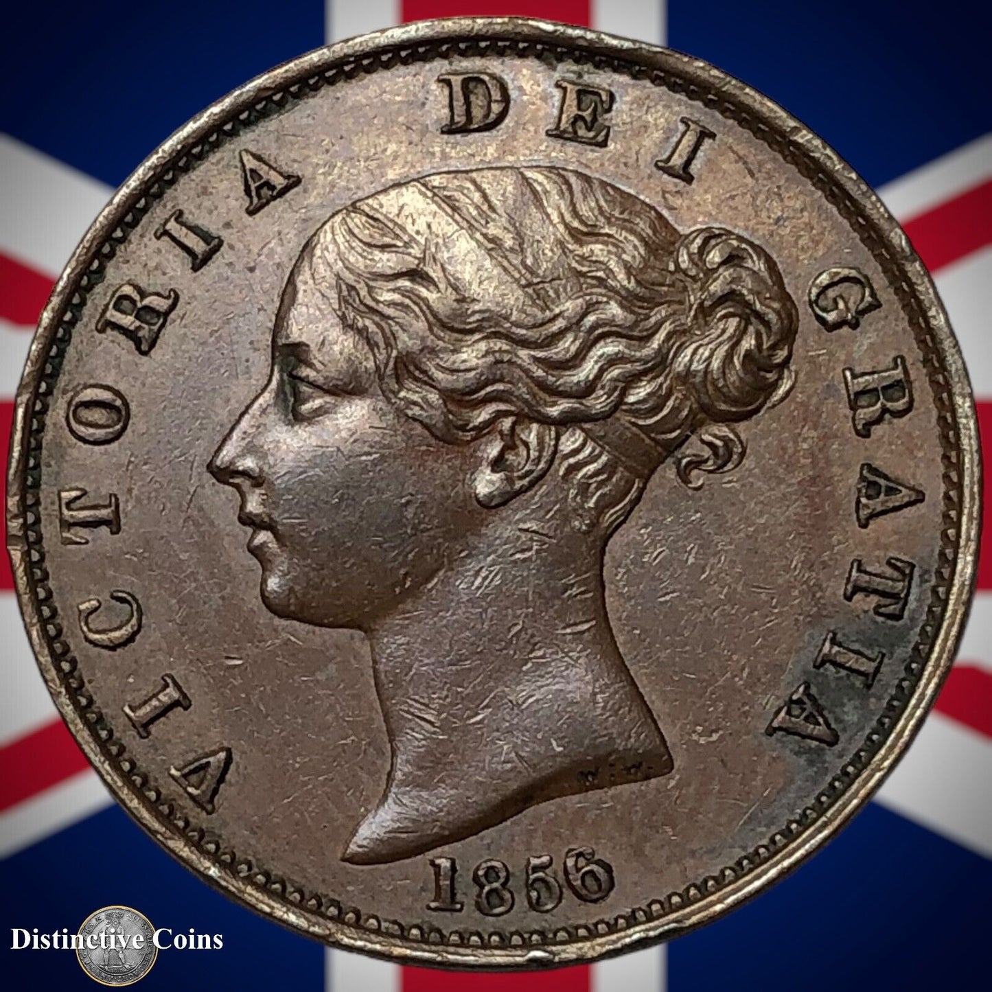 Great Britain 1856 Half Penny 1/2d GB5323
