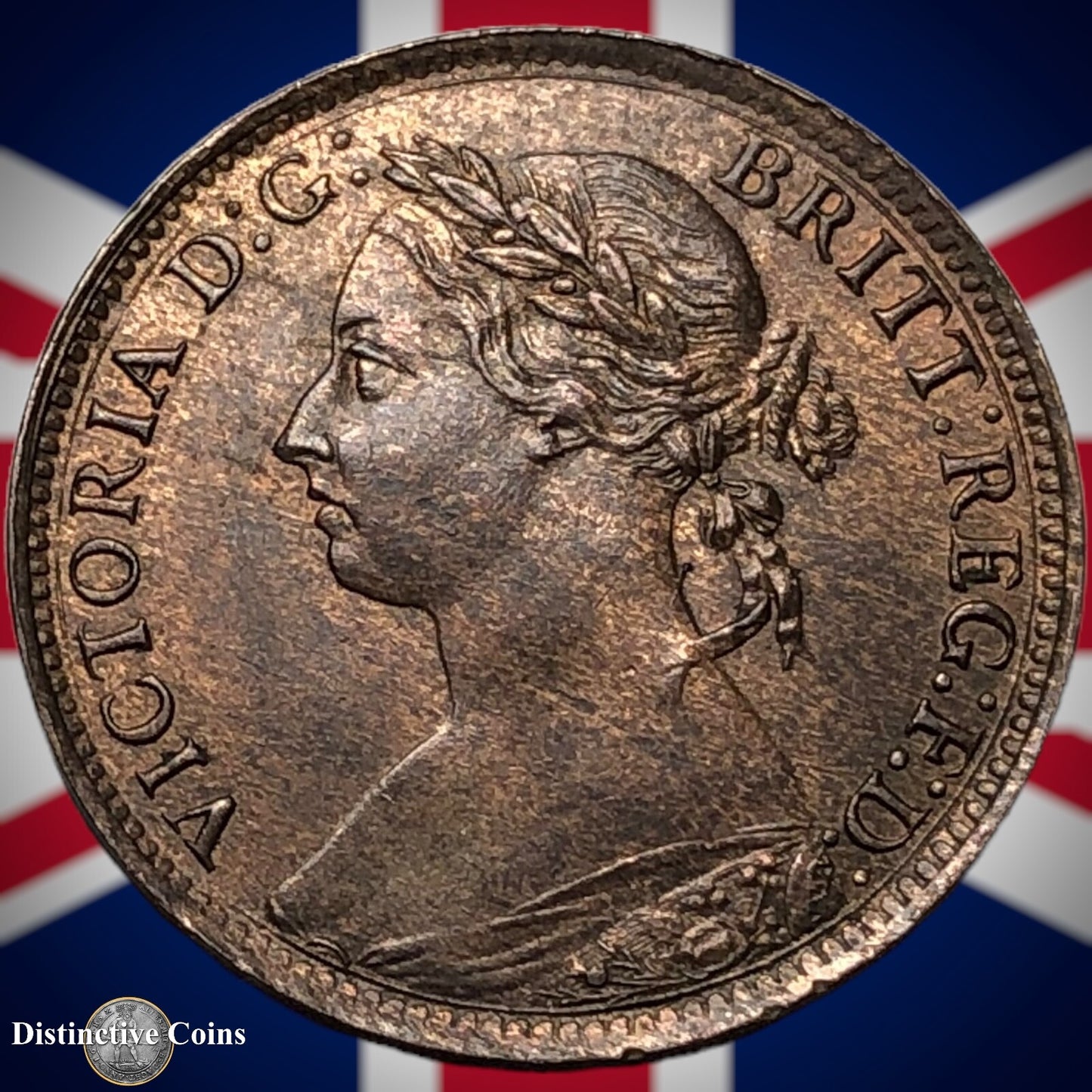 Great Britain 1893 Farthing 1/4d GB4366