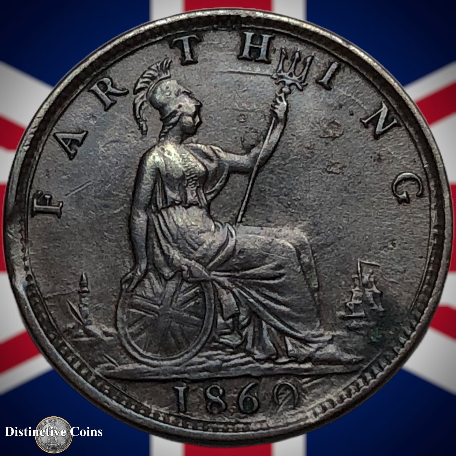 Great Britain 1860 Farthing 1/4d GB3477